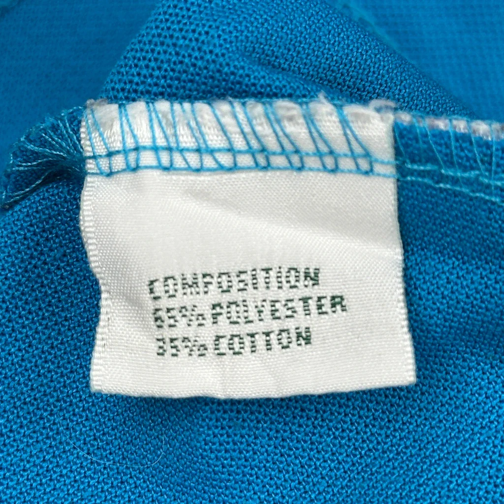 Lacoste Polo Shirt - Medium Blue Polyester Blend - Image 4