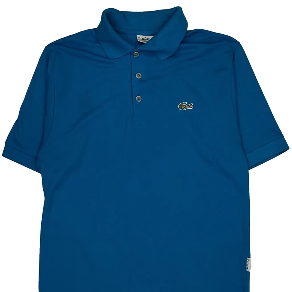 Lacoste Polo Shirt - Medium Blue Polyester Blend - Image 6