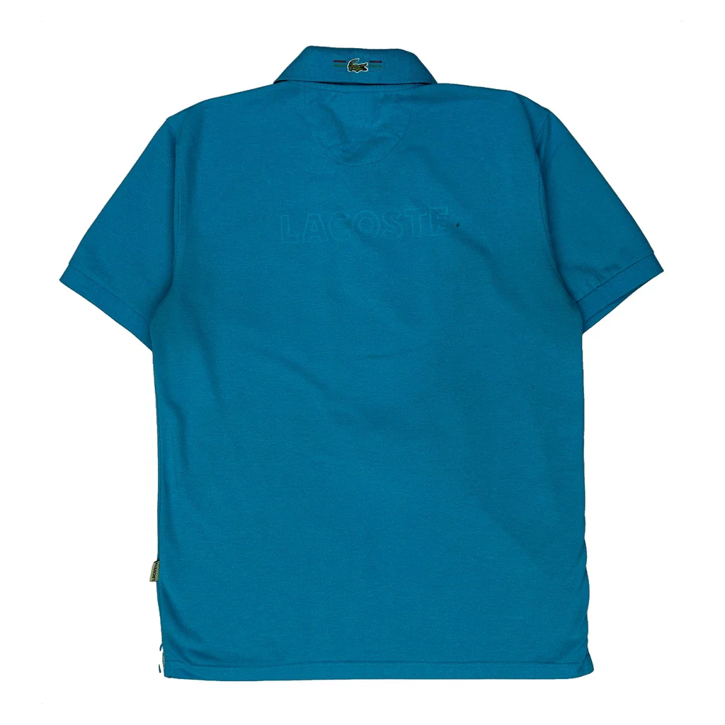 Lacoste Polo Shirt - Medium Blue Cotton - Image 2