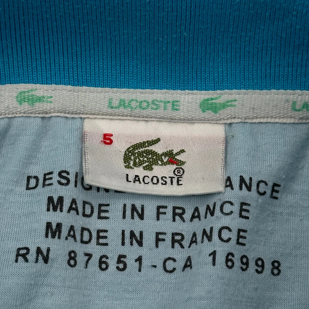 Lacoste Polo Shirt - Medium Blue Cotton - Image 3