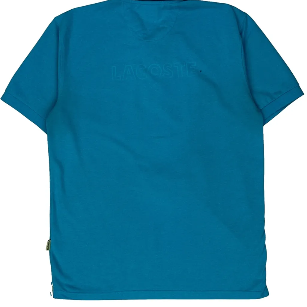 Lacoste Polo Shirt - Medium Blue Cotton - Image 6