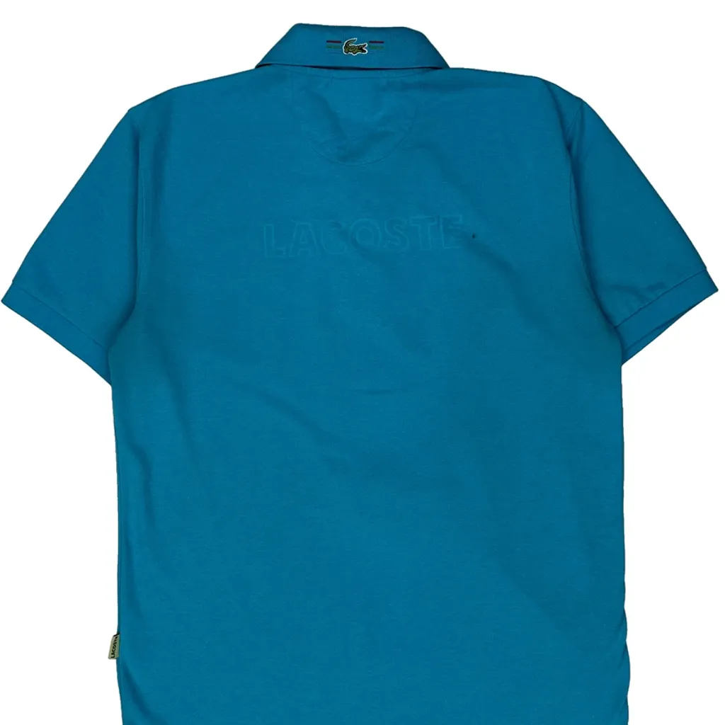Lacoste Polo Shirt - Medium Blue Cotton - Image 7