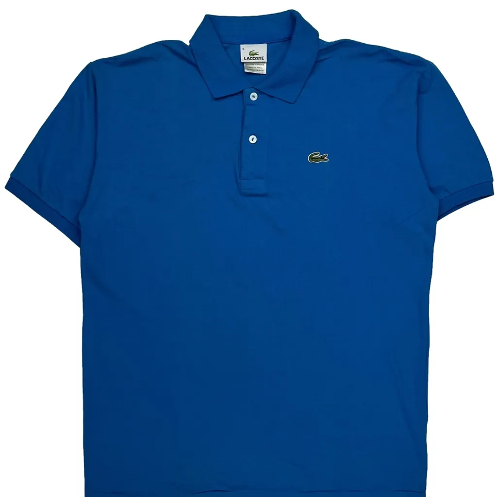 Lacoste Polo Shirt - XL Blue Cotton - Image 4