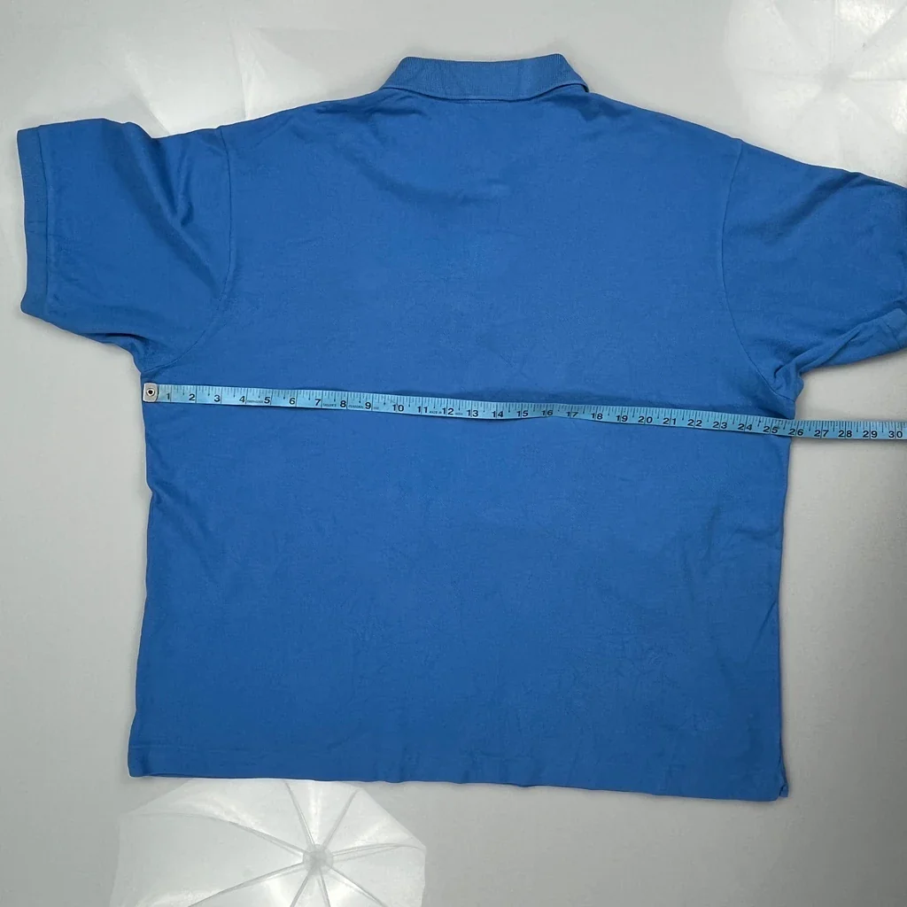 Lacoste Polo Shirt - 2XL Blue Cotton - Image 3