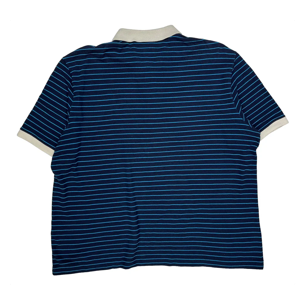 Lacoste Striped Polo Shirt - 3XL Blue Cotton - Image 2