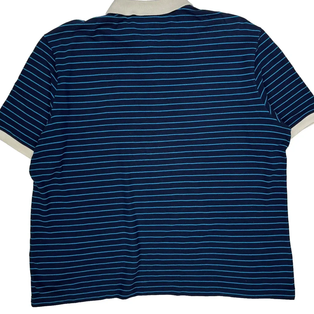 Lacoste Striped Polo Shirt - 3XL Blue Cotton - Image 7