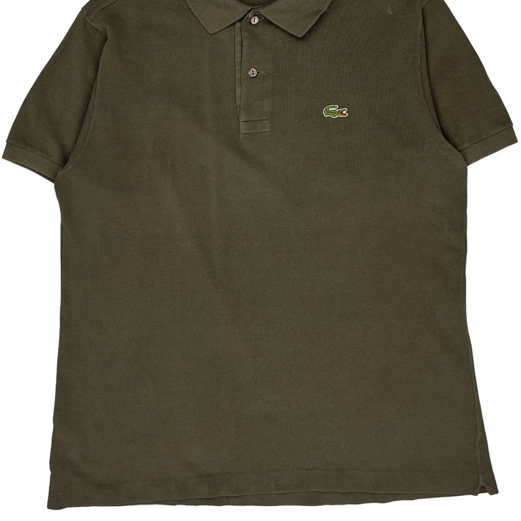 Lacoste Polo Shirt - Medium Brown Cotton - Image 5