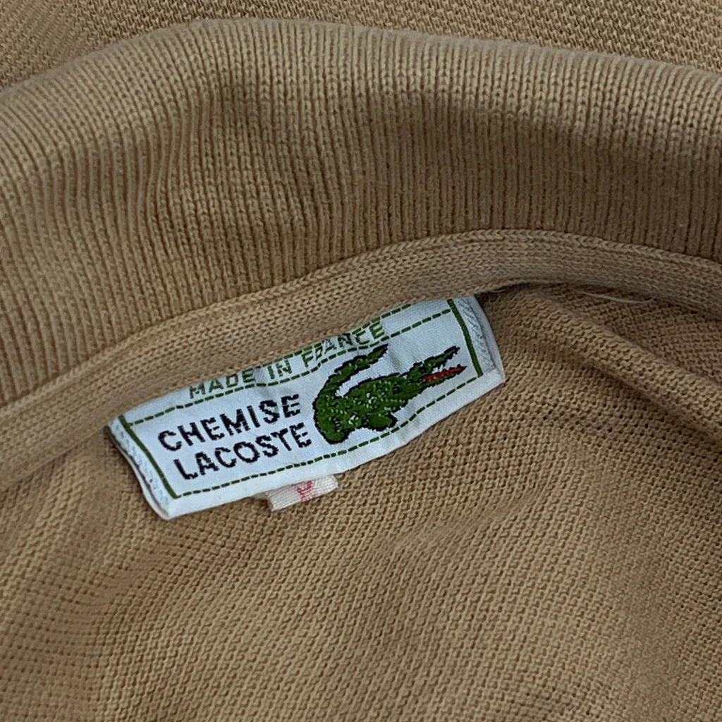 Lacoste Polo Shirt - Small Brown Cotton - Image 6