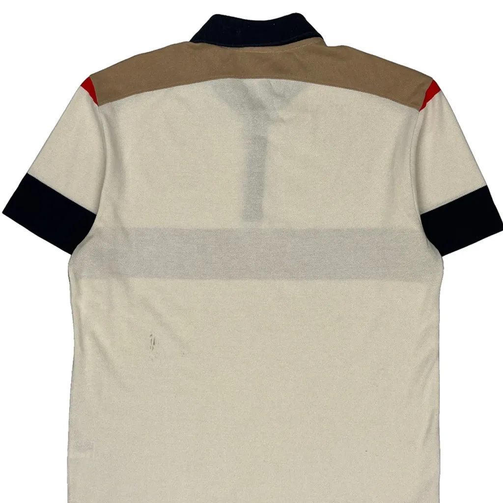 Lacoste Slim Fit Polo Shirt - Large Cream Cotton - Image 7