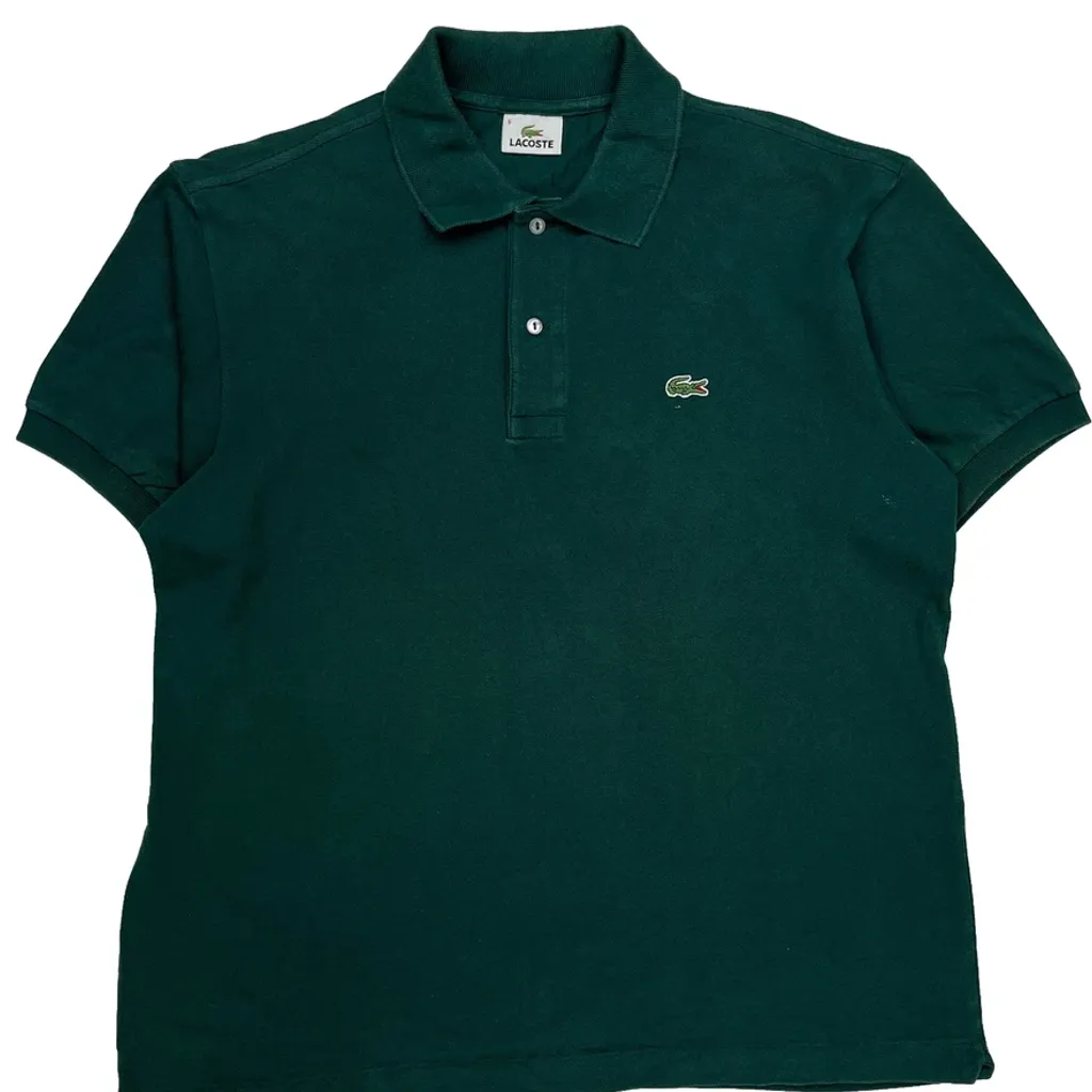 Lacoste Polo Shirt - Large Green Cotton - Image 4