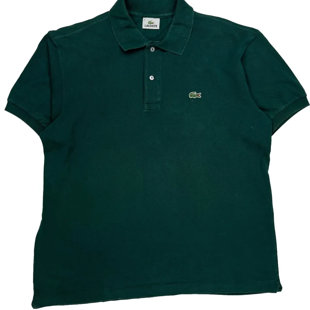 Lacoste Polo Shirt - Large Green Cotton - Image 5