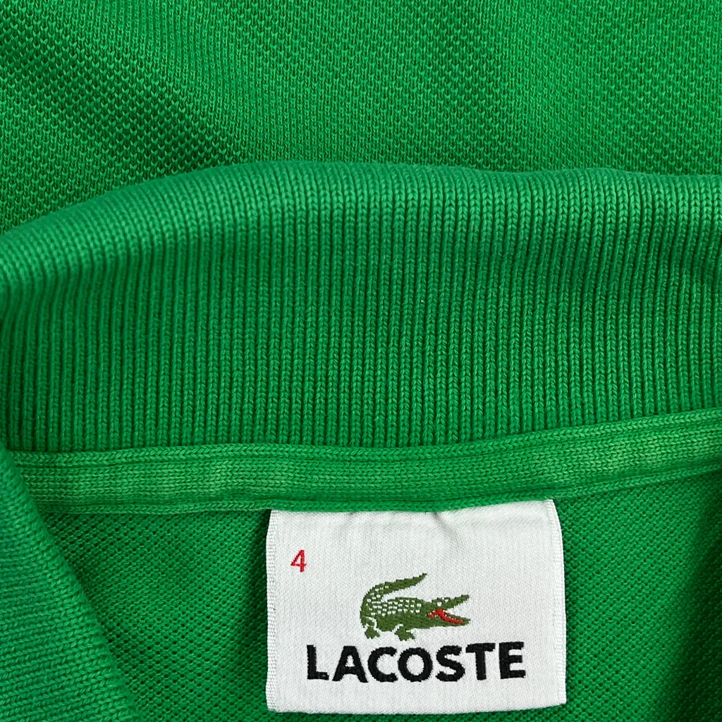 Lacoste Polo Shirt - Medium Green Cotton - Image 3