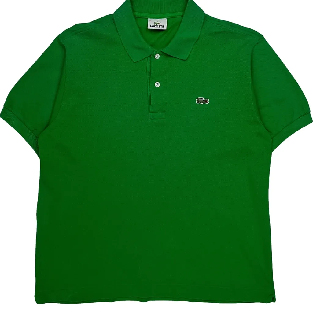 Lacoste Polo Shirt - Medium Green Cotton - Image 4