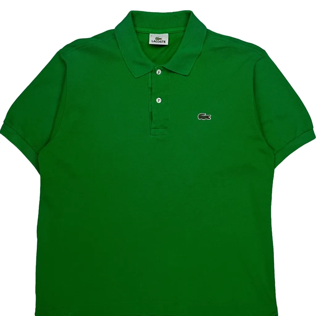 Lacoste Polo Shirt - Medium Green Cotton - Image 5