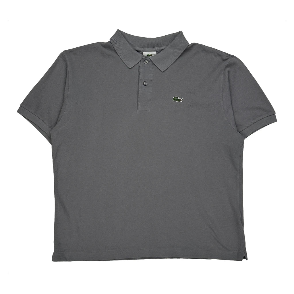 Lacoste Polo Shirt - Large Grey Cotton