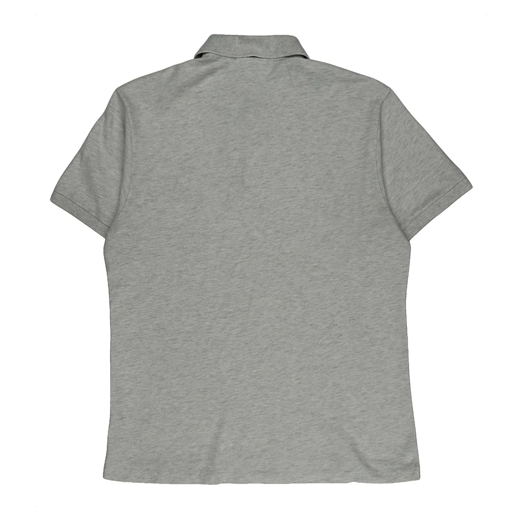 Lacoste Polo Shirt - Medium Grey Cotton - Image 2