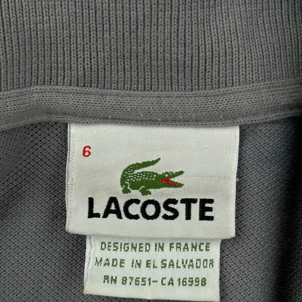 Lacoste Polo Shirt - XL Grey Cotton - Image 3
