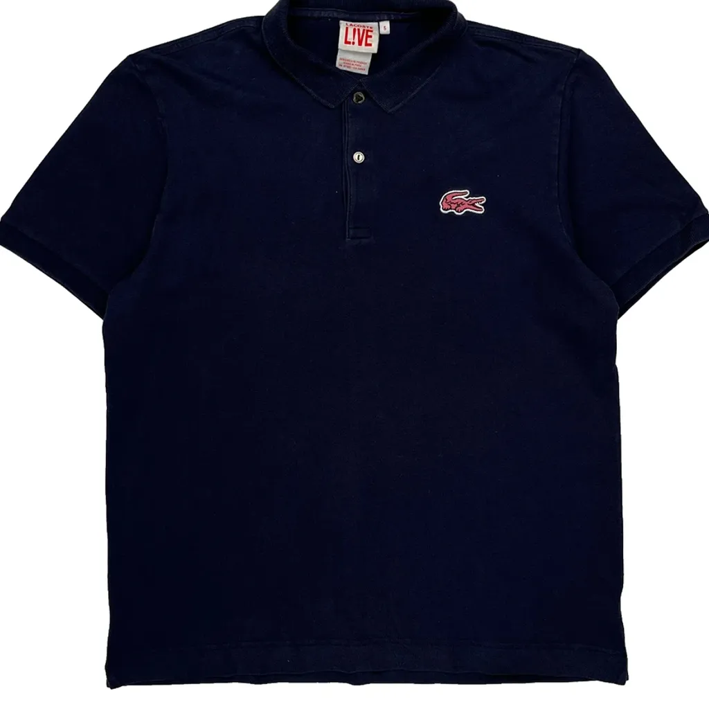 Lacoste Polo Shirt - Large Navy Cotton - Image 4