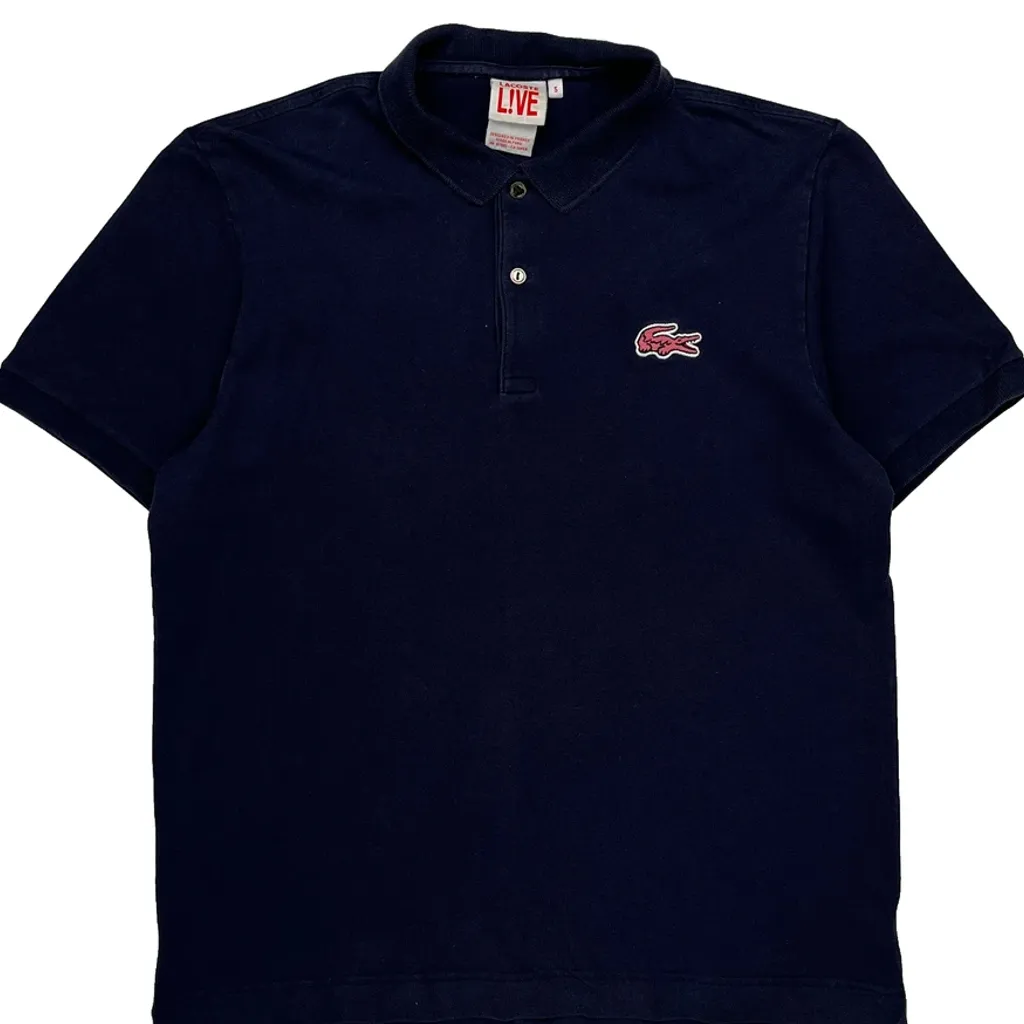 Lacoste Polo Shirt - Large Navy Cotton - Image 5