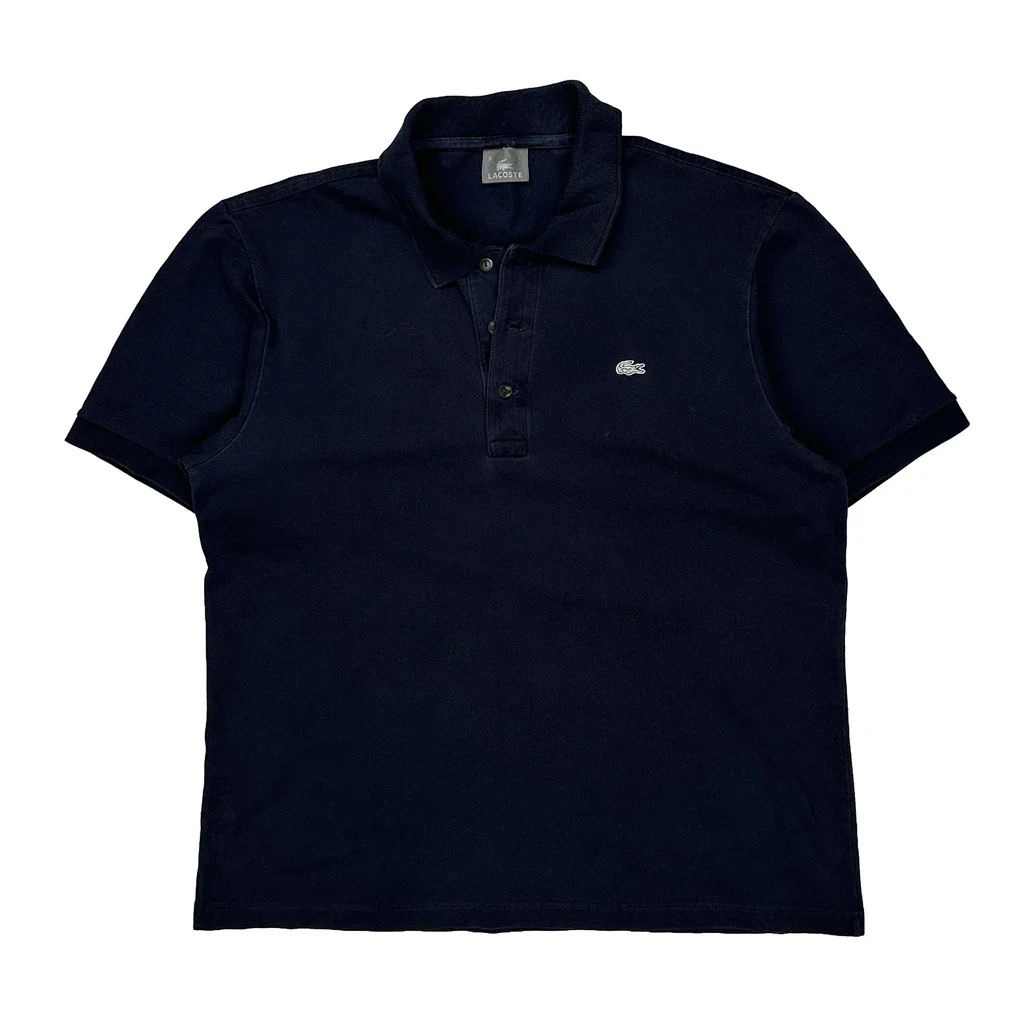 Lacoste Polo Shirt - XL Navy Cotton