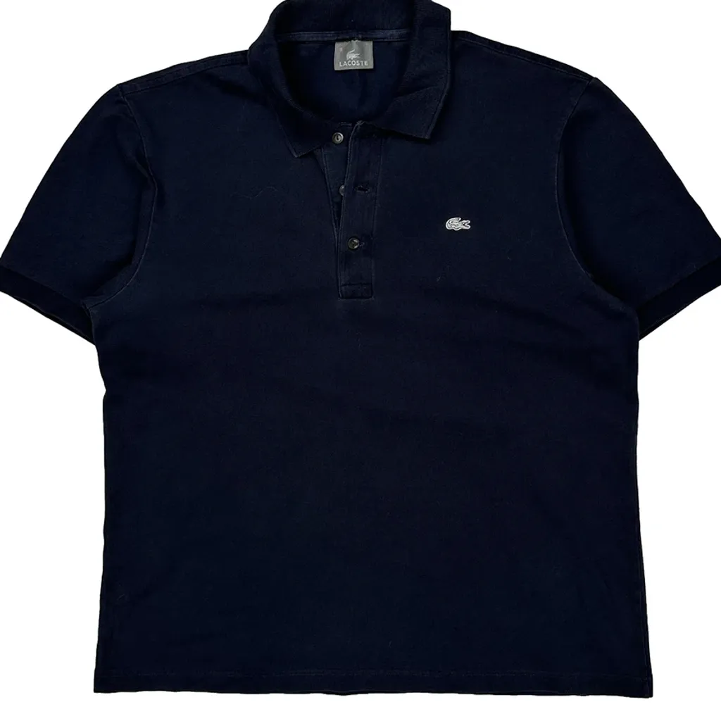 Lacoste Polo Shirt - XL Navy Cotton - Image 5