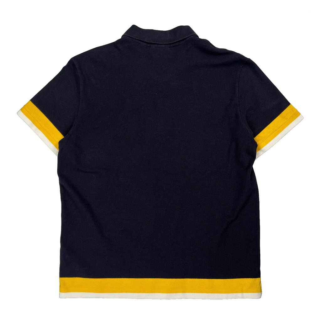 Lacoste Striped Polo Shirt - XL Navy Cotton - Image 2