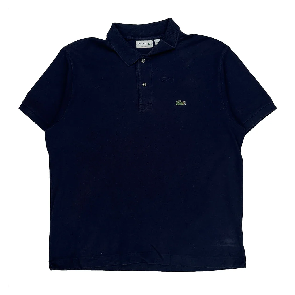 Lacoste Polo Shirt - 2XL Navy Cotton