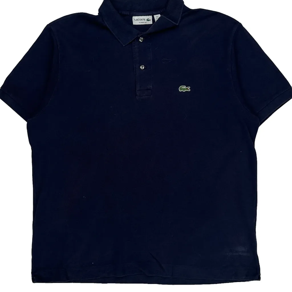 Lacoste Polo Shirt - 2XL Navy Cotton - Image 4