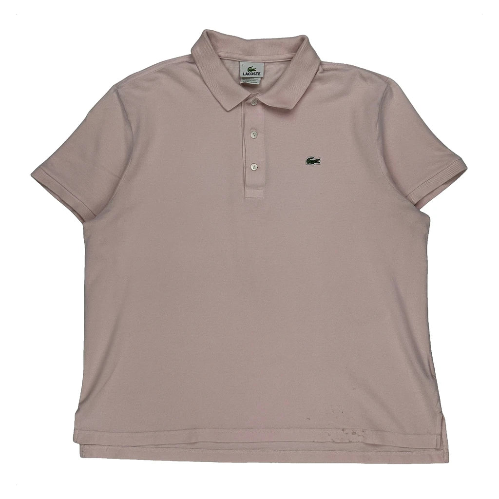 Lacoste Polo Shirt - XL Pink Cotton