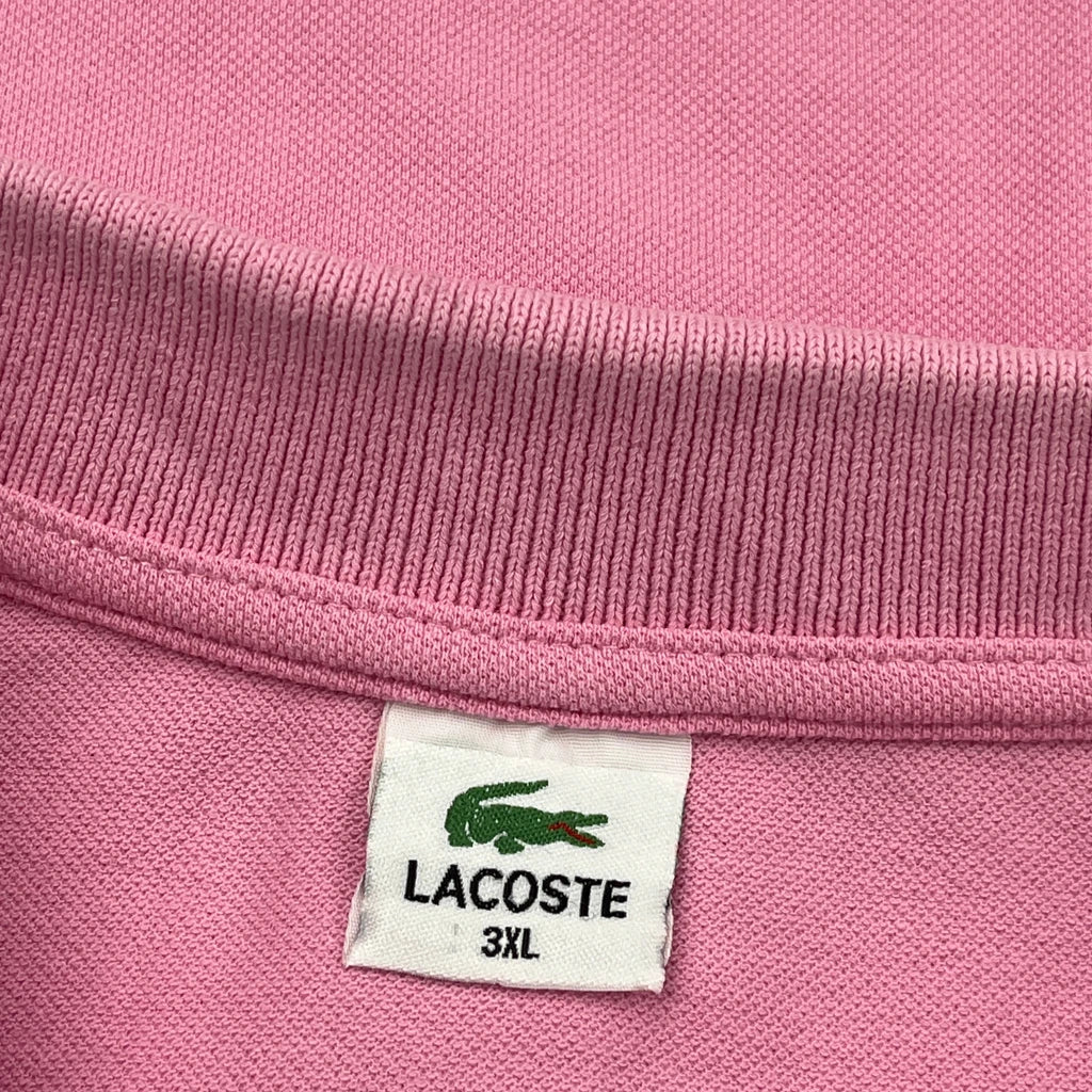 Lacoste Polo Shirt - 3XL Pink Cotton - Image 3