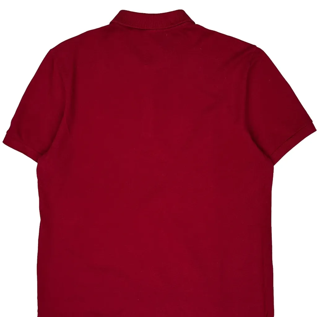 Lacoste Polo Shirt - Large Red Cotton - Image 7
