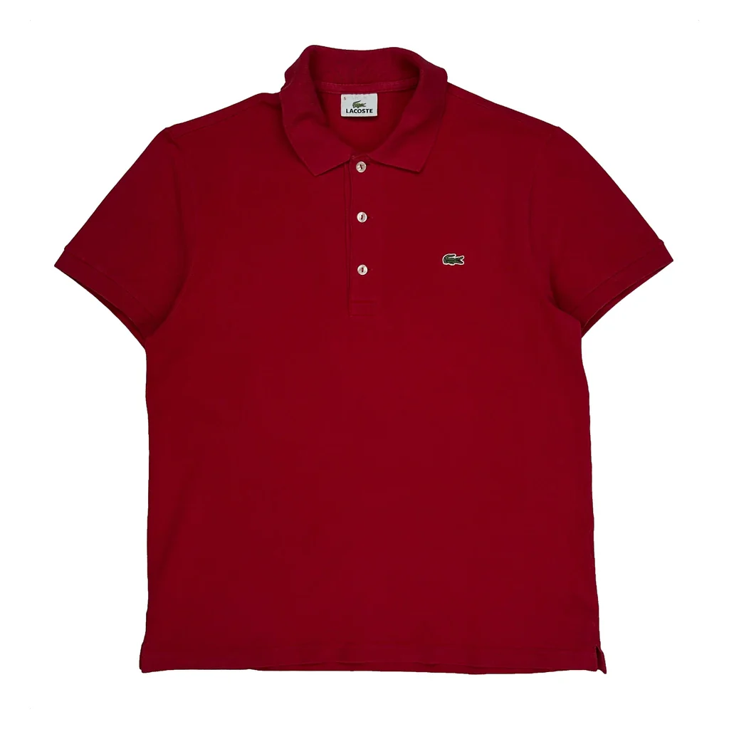 Lacoste Polo Shirt - Large Red Cotton
