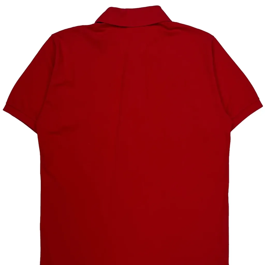 Lacoste Polo Shirt - Medium Red Cotton - Image 6