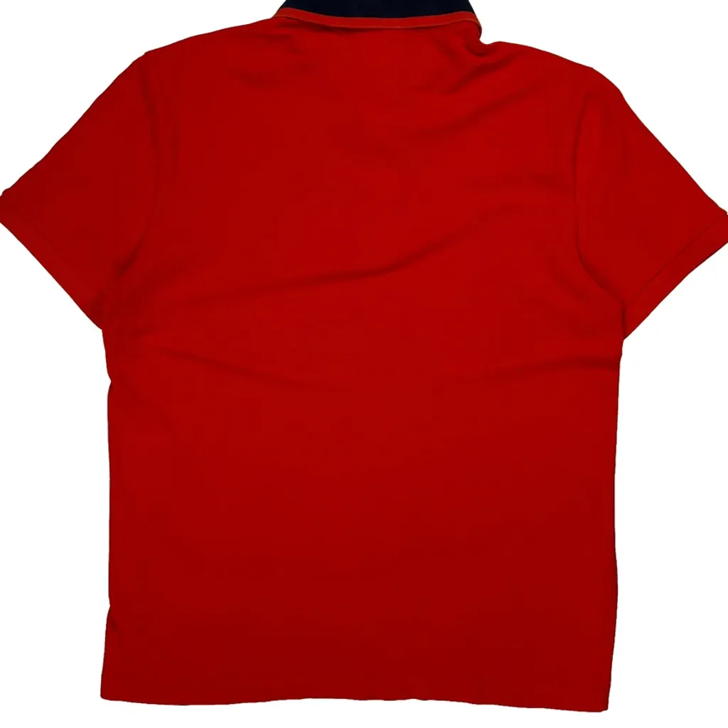 Lacoste Polo Shirt - Medium Red Cotton - Image 6