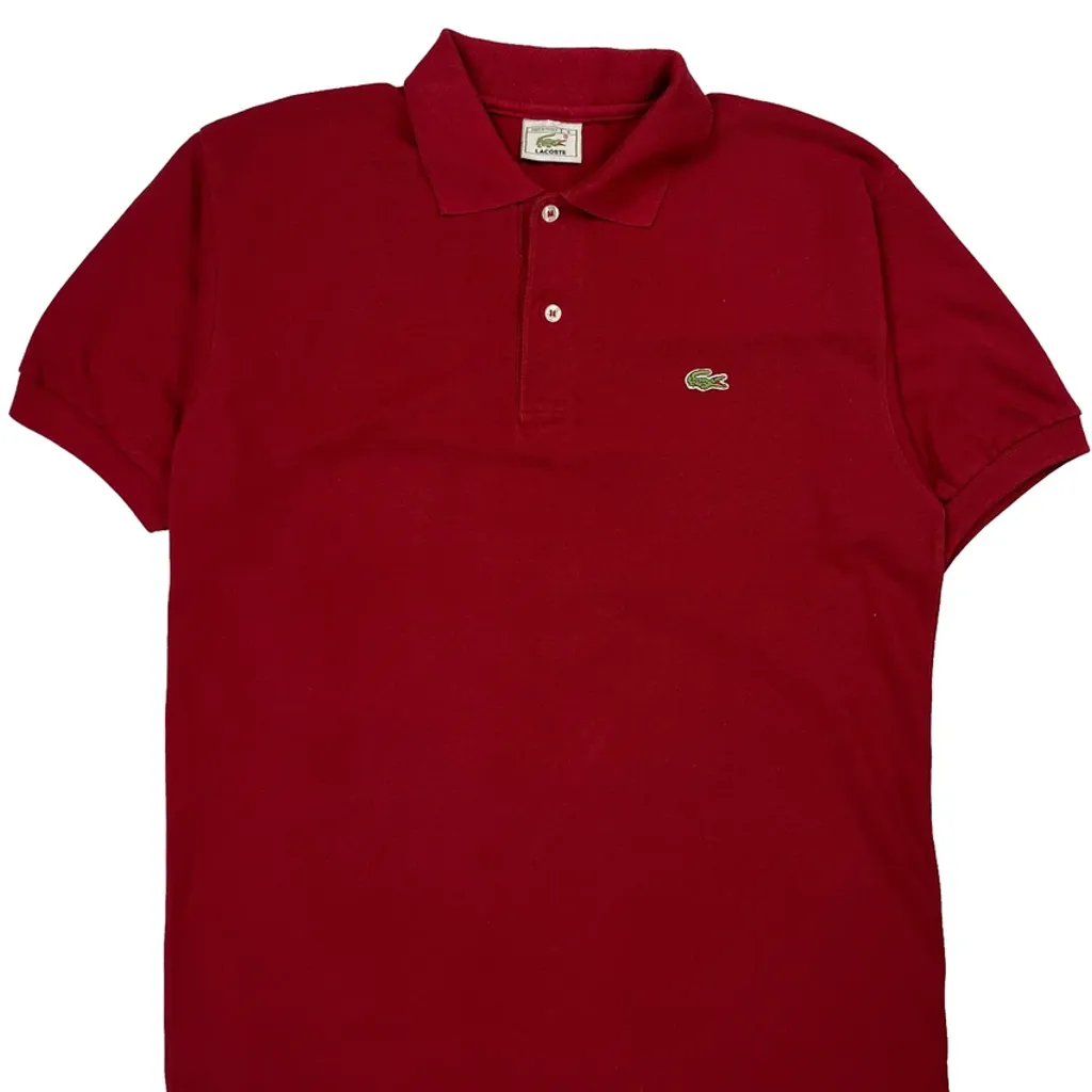 Lacoste Polo Shirt - XL Red Cotton - Image 5
