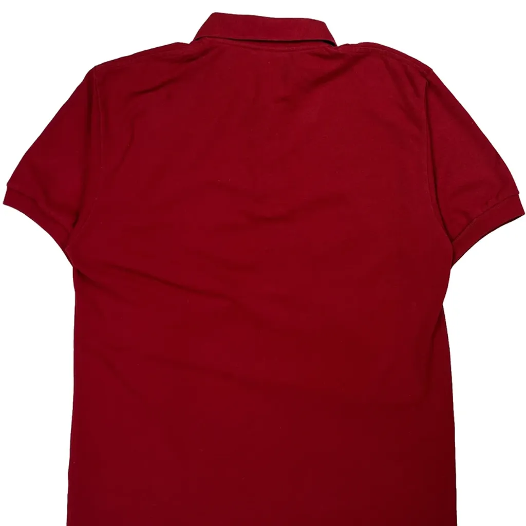 Lacoste Polo Shirt - XL Red Cotton - Image 6