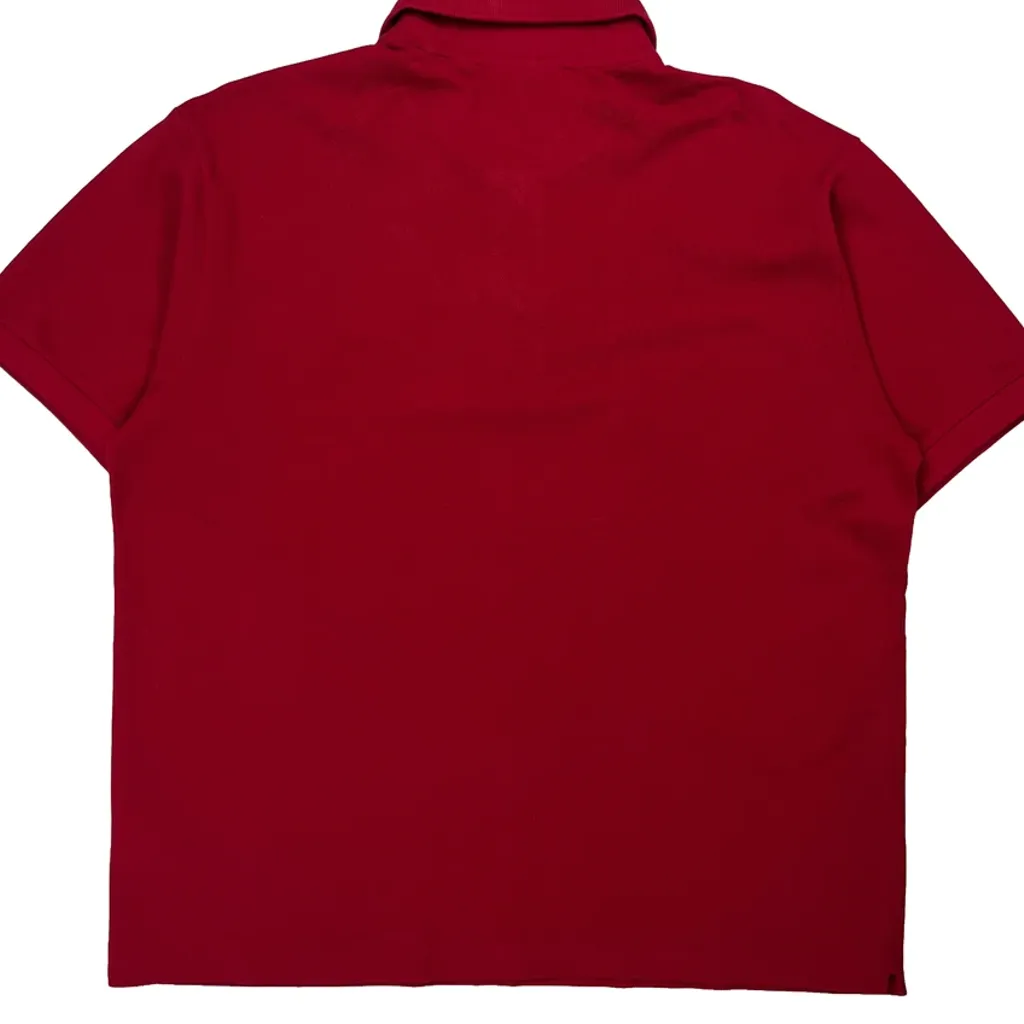 Lacoste Polo Shirt - XL Red Cotton - Image 6