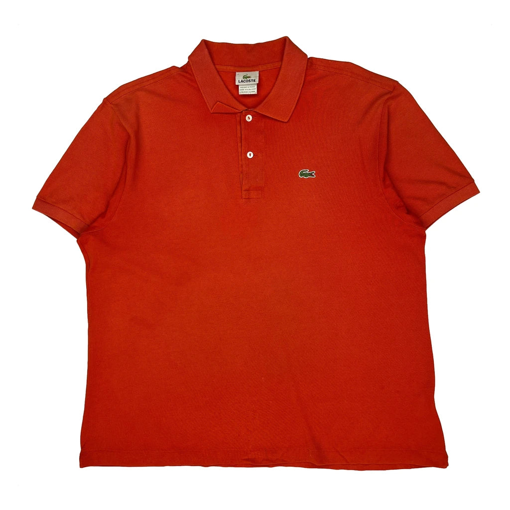 Lacoste Polo Shirt - 2XL Red Cotton