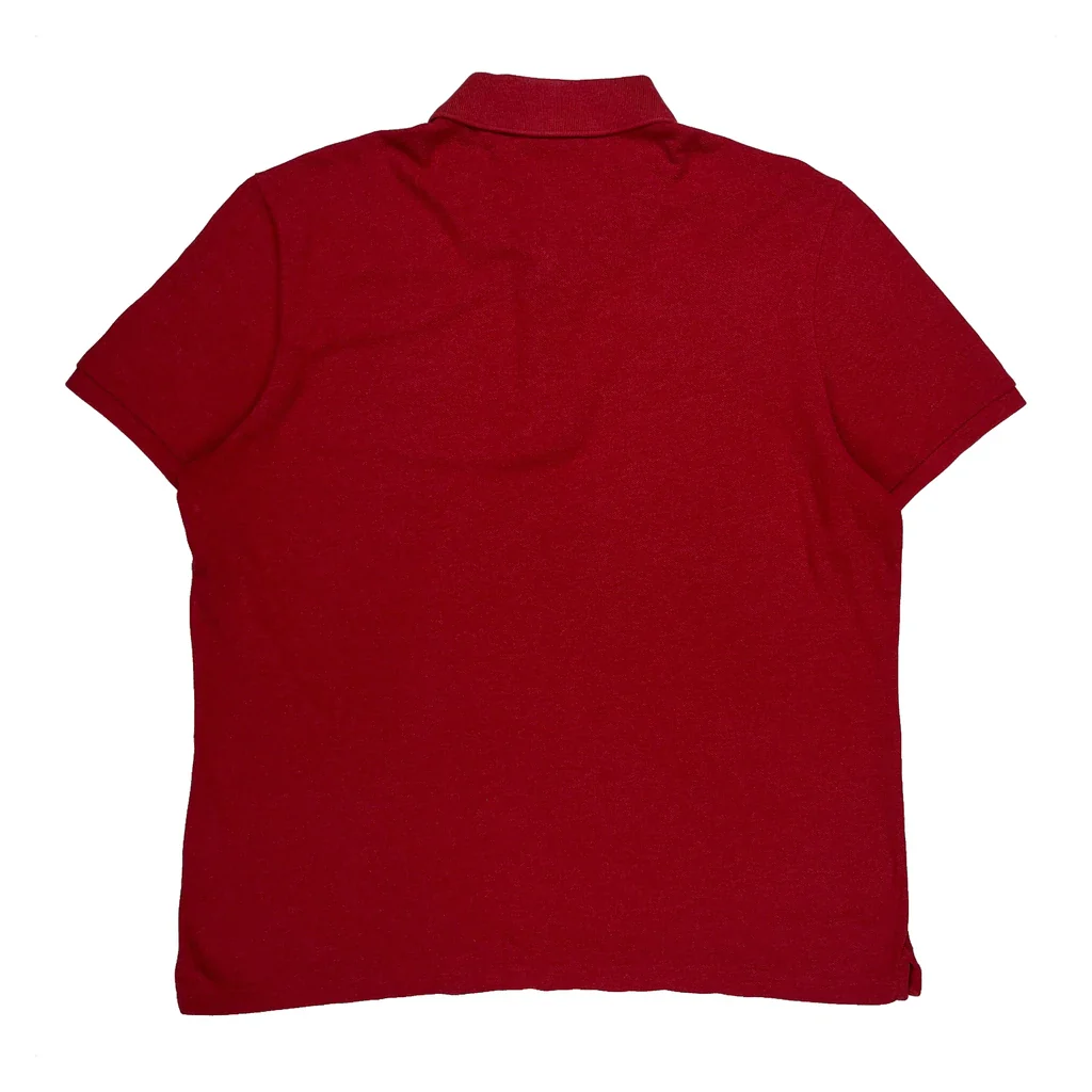 Lacoste Slim Fit Polo Shirt - 2XL Red Cotton - Image 2