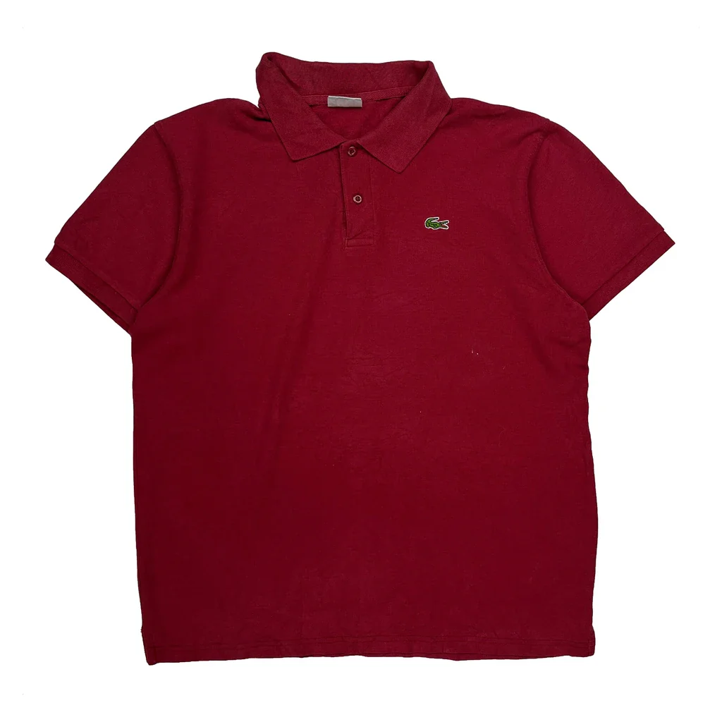 Lacoste Polo Shirt - 2XL Red Cotton