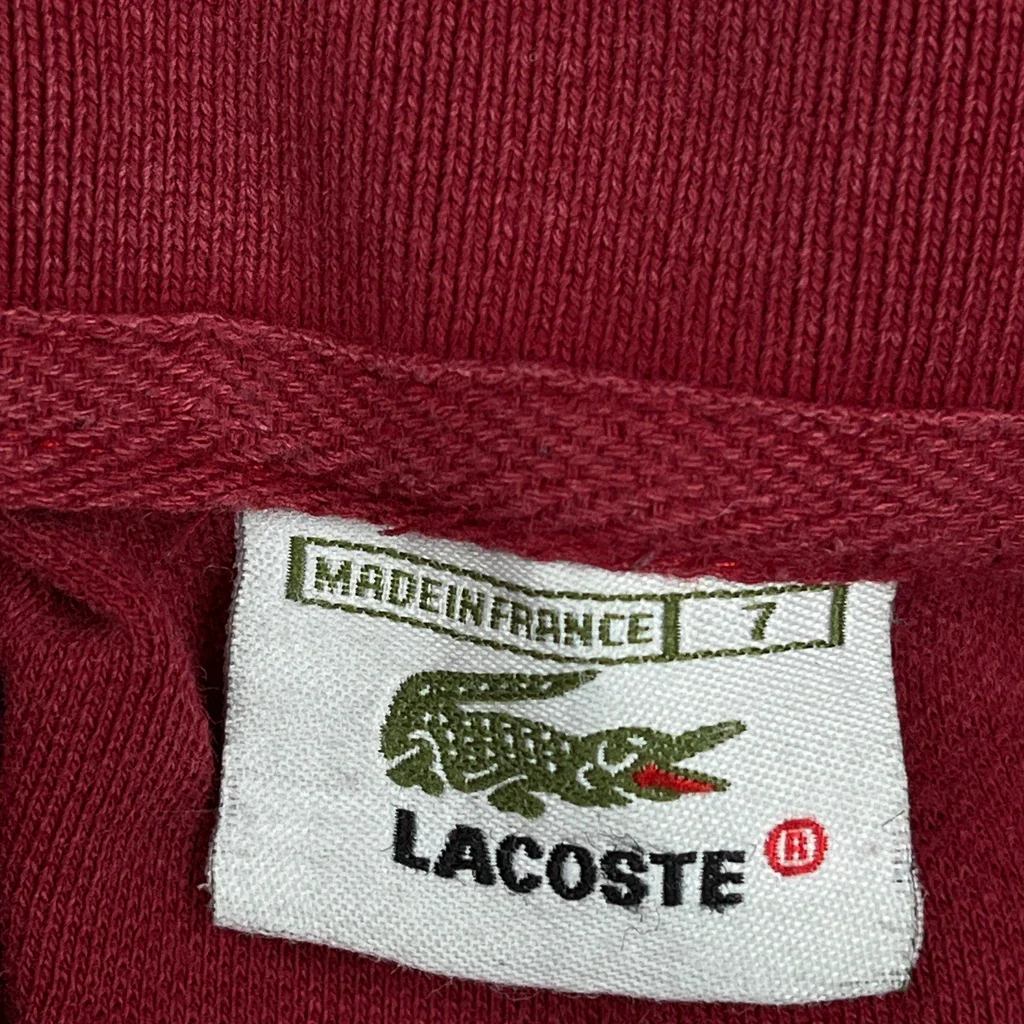 Lacoste Polo Shirt - 2XL Red Cotton - Image 3