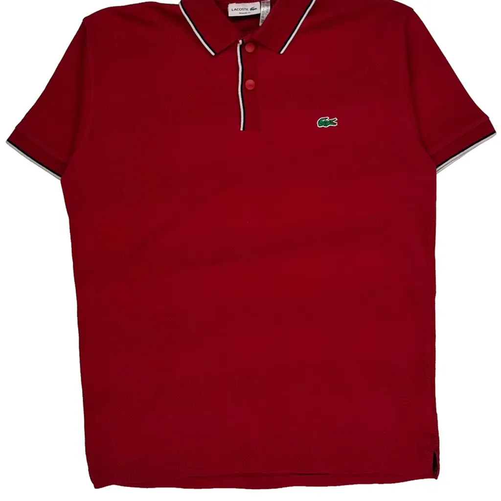 Lacoste Polo Shirt - 2XL Red Cotton - Image 4