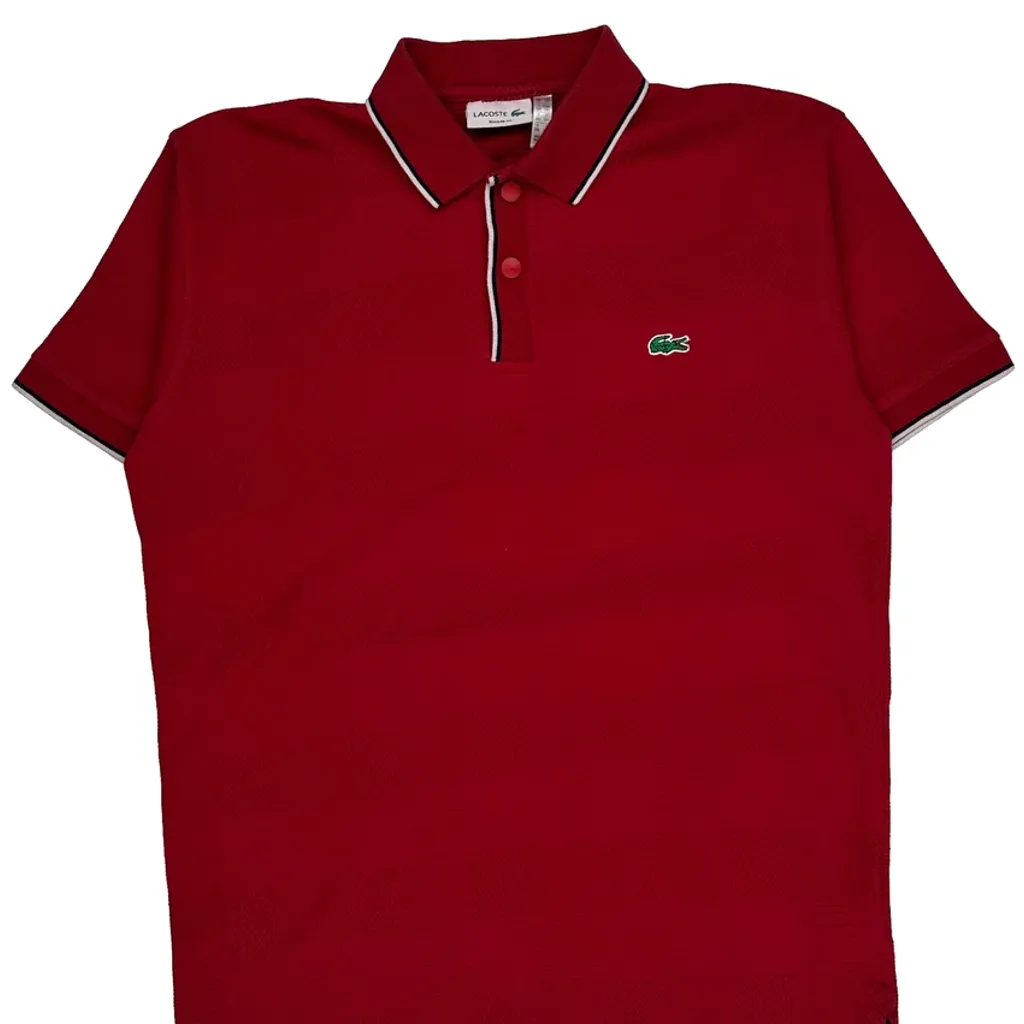 Lacoste Polo Shirt - 2XL Red Cotton - Image 5