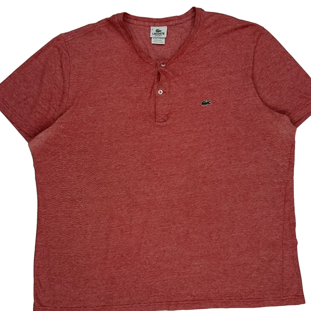 Lacoste Polo Shirt - 3XL Red Cotton - Image 4