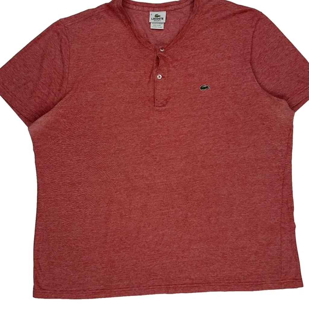 Lacoste Polo Shirt - 3XL Red Cotton - Image 5