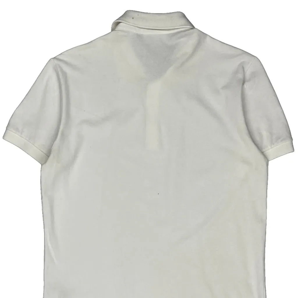 Lacoste Polo Shirt - Medium White Cotton - Image 6