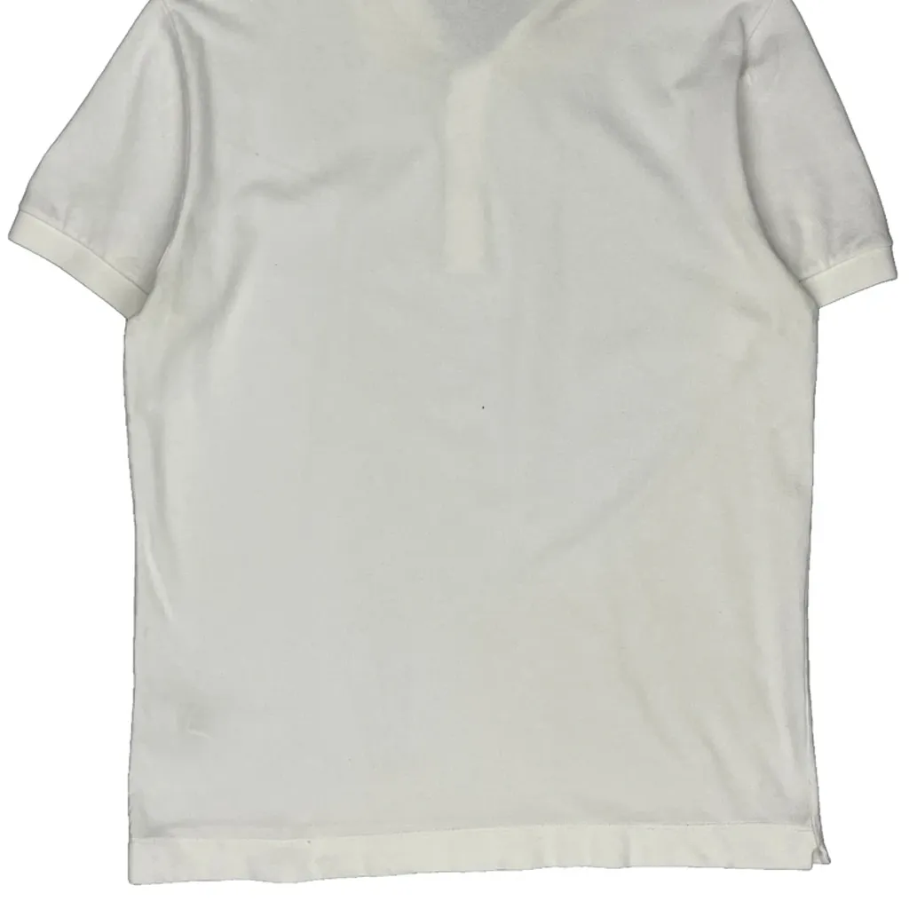 Lacoste Polo Shirt - Medium White Cotton - Image 7