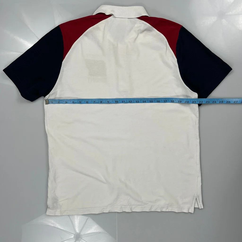 Lacoste Polo Shirt - XL White Cotton - Image 3
