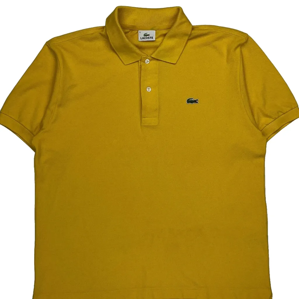 Lacoste Polo Shirt - Large Yellow Cotton - Image 5