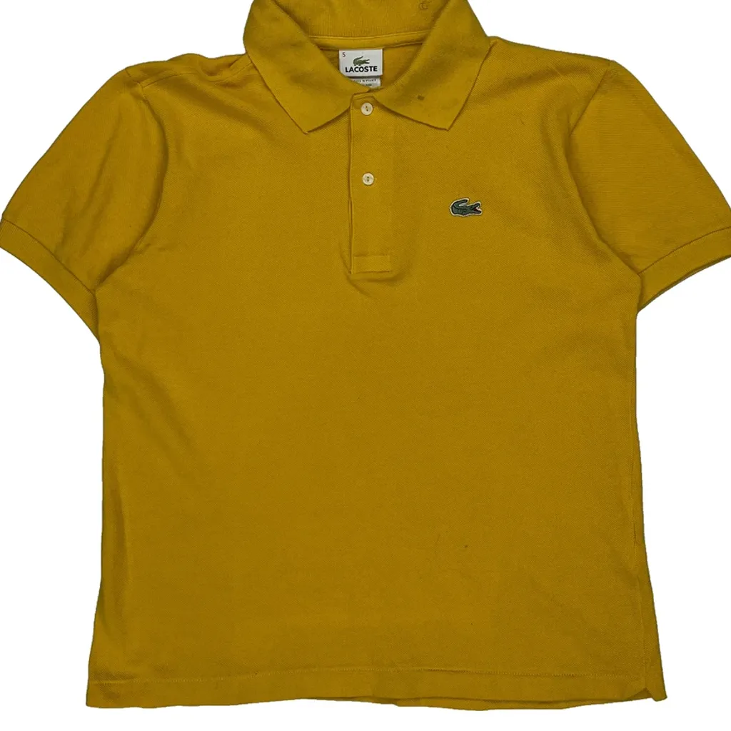 Lacoste Polo Shirt - Large Yellow Cotton - Image 5